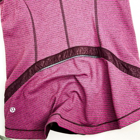 Lululemon Vest Pink Purple Zip Up Running Layer Size 6 - Picture 6 of 11